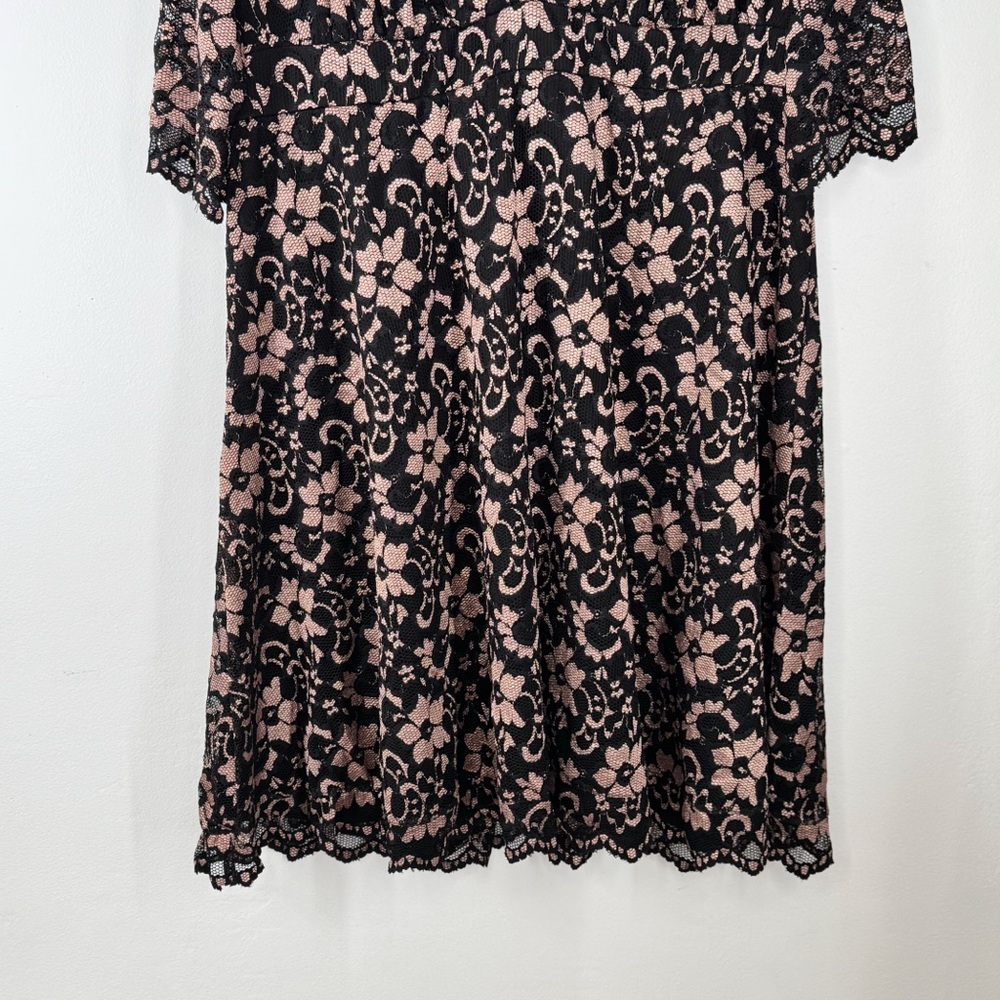 Kiyonna Floral Lace Dress Lined V-Neck Women’s Size 3X - Picture 3 of 14